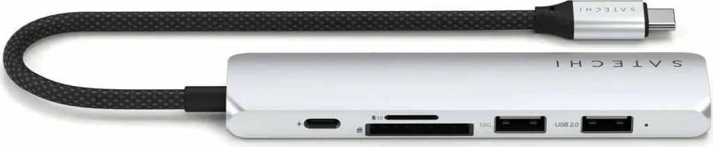 Hub USB-C Satechi 6w1 ST-P6S, 4K HDMI, i argjendtë - 3