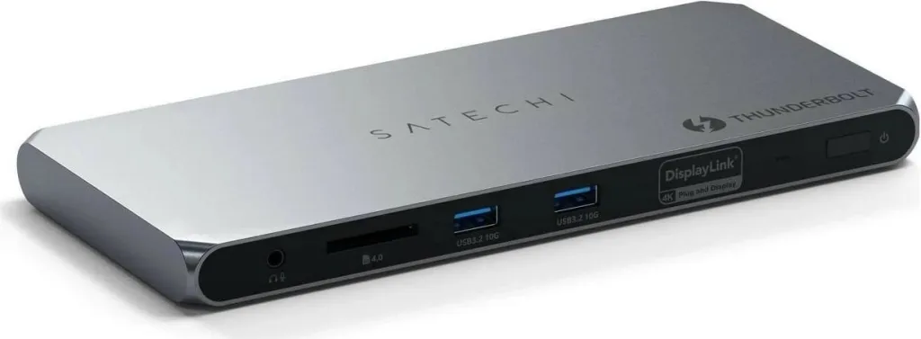 Docking station Satechi Thunderbolt 4, 2x USB-A, 2x HDMI, Ethernet, ngjyrë argjendi - 2