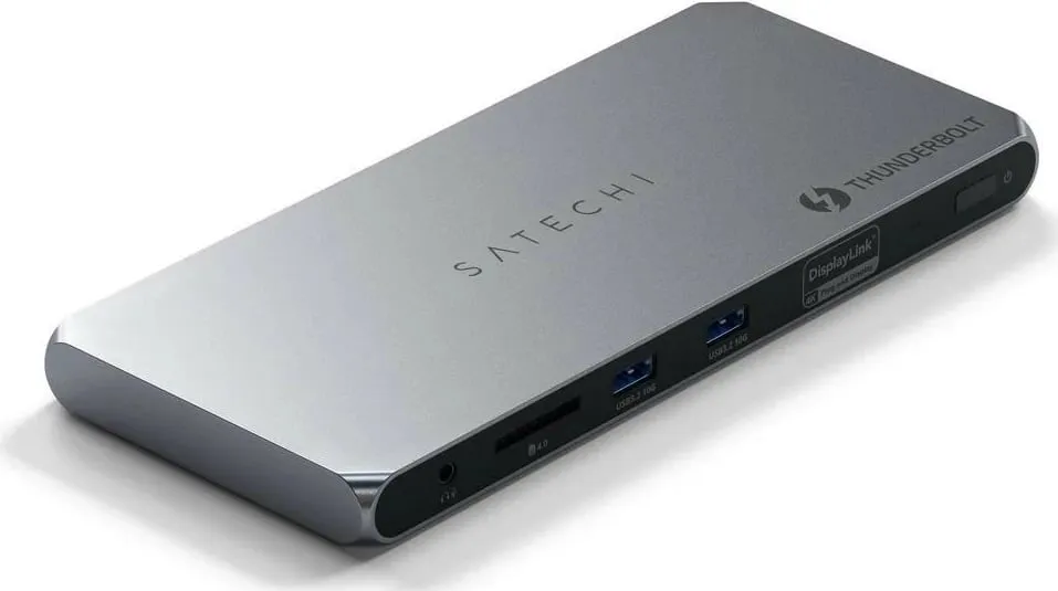 Docking station Satechi Thunderbolt 4, 2x USB-A, 2x HDMI, Ethernet, ngjyrë argjendi - 3