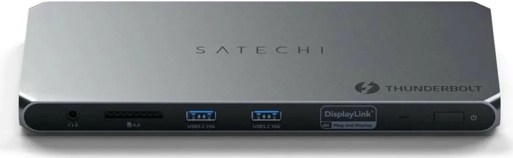 Docking station Satechi Thunderbolt 4, 2x USB-A, 2x HDMI, Ethernet, ngjyrë argjendi - 5