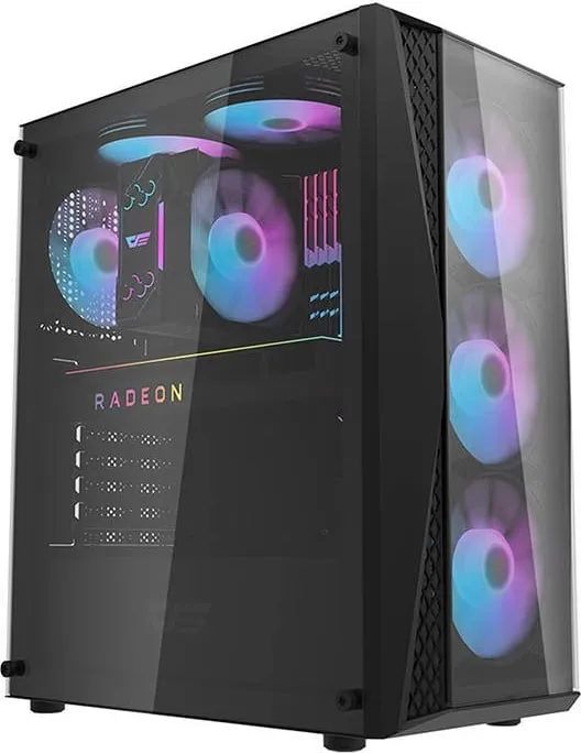 Kasë kompjuteri Darkflash DK352 Plus, e zezë - 8