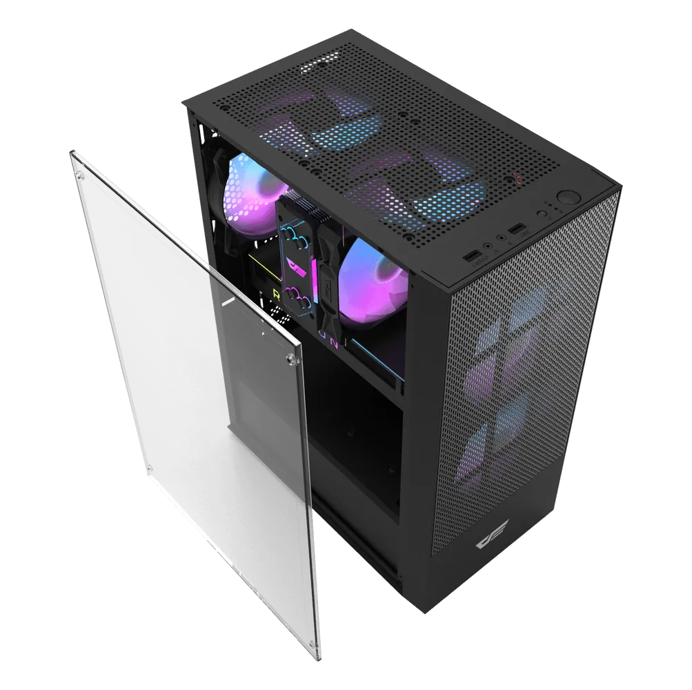 Kasë Darkflash A290, Mid-Tower, e zezë - 2