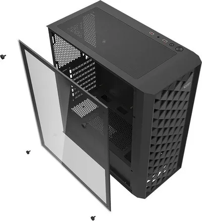 Kasë Darkflash DK351, e zezë, Midi Tower - 10