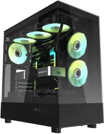 Kasë Darkflash DPX90, M-Tower, e zezë