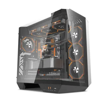 Kasë Darkflash DY470, M-Tower, e zezë