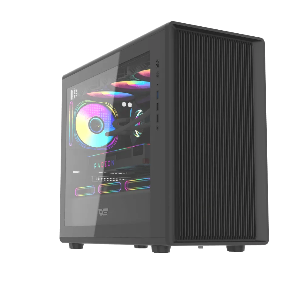 Kasë Darkflash DB460M, M-ATX, e zezë - 1