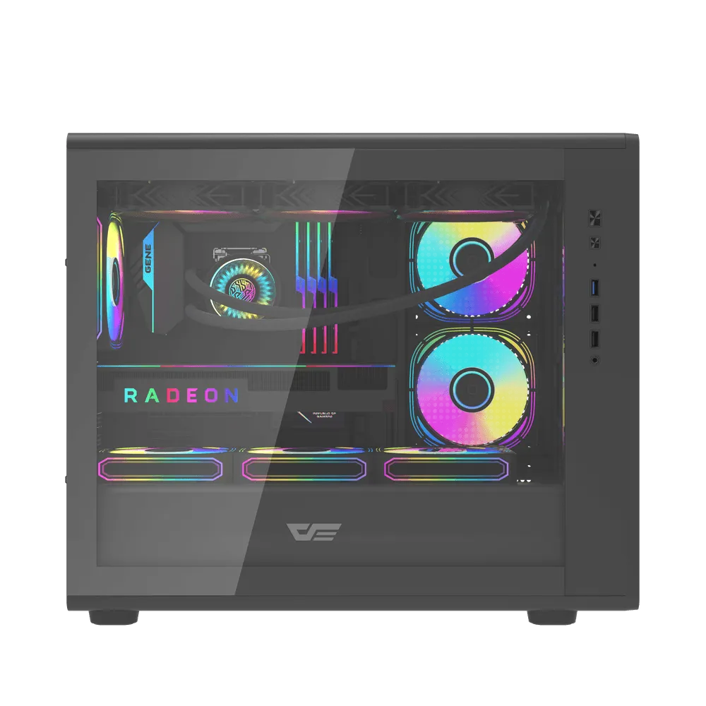 Kasë Darkflash DB460M, M-ATX, e zezë - 5
