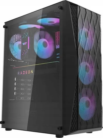 Kasë kompjuteri Darkflash DK352 Plus, e zezë - 1