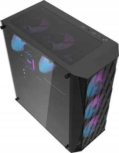 Kasë kompjuteri Darkflash DK352 Plus, e zezë - 8