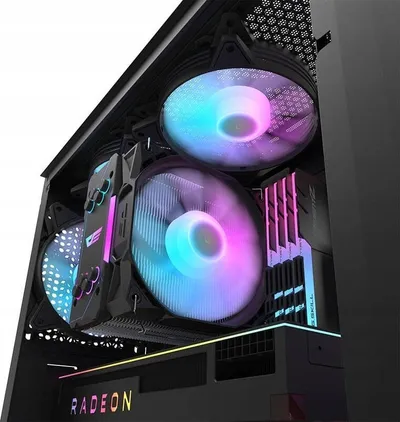 Kasë kompjuteri Darkflash DK352 Plus, e zezë - 10