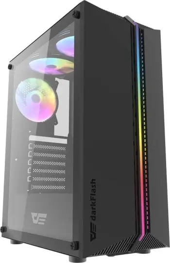 Kasë Darkflash DK151, e zezë, Midi Tower