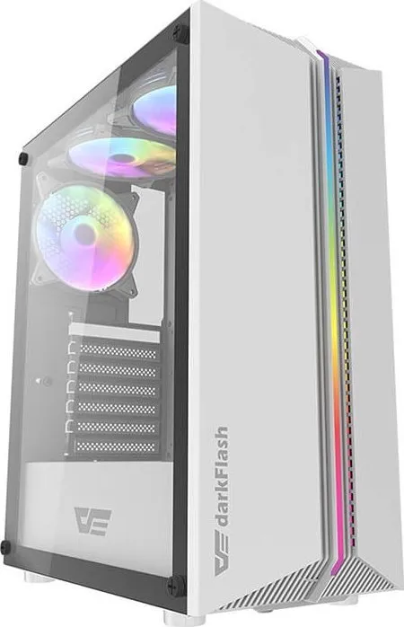 Kasë Darkflash DK151, e bardhë, Midi Tower - 1