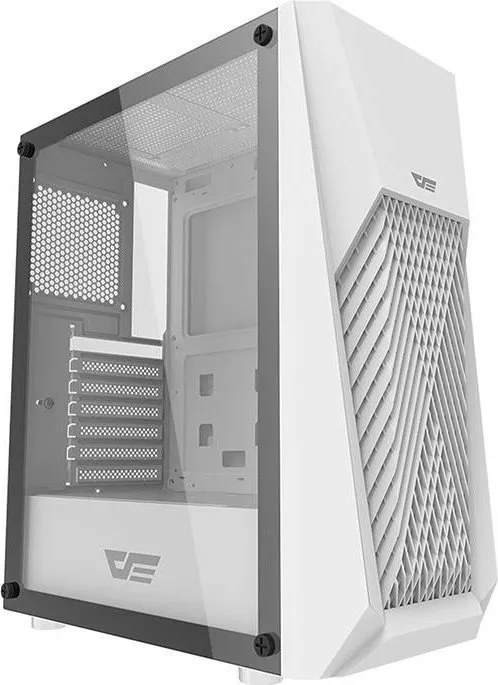 Kasë Darkflash DK150 RGB, e bardhë, Midi Tower - 1