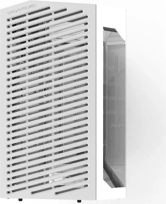 Kasë Darkflash DY470, Midi Tower, xham i temperuar, pa ventilatorë, e bardhë - 4