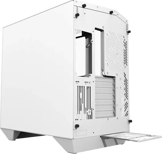 Kasë Darkflash DY470, Midi Tower, xham i temperuar, pa ventilatorë, e bardhë - 5