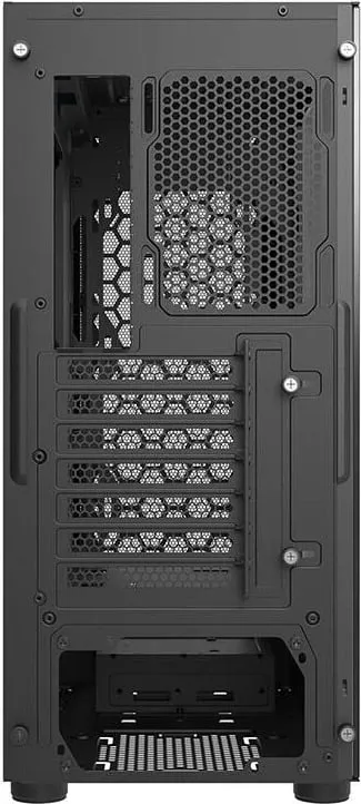Kasë Darkflash DK360, midi tower, pa ventilatorë, e zezë - 3