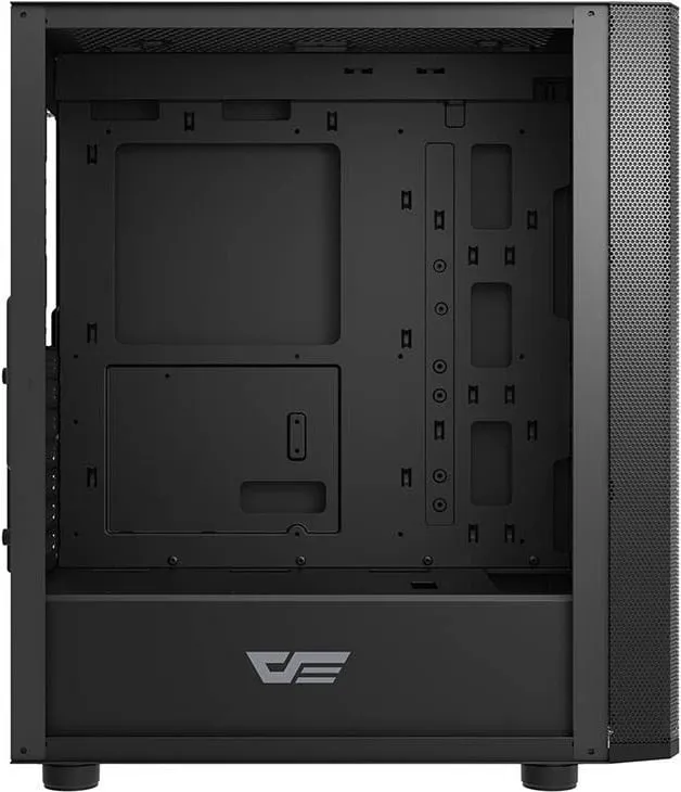 Kasë Darkflash DK360, midi tower, pa ventilatorë, e zezë - 5