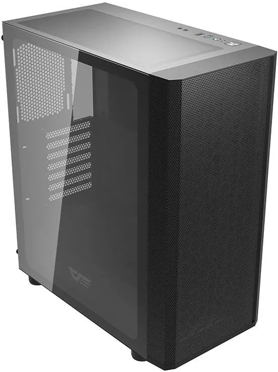 Kasë Darkflash DK360, midi tower, pa ventilatorë, e zezë - 8