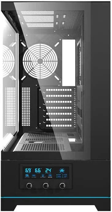 Kasë Darkflash DY451, Big Tower, pa ventilatorë, e zezë - 2