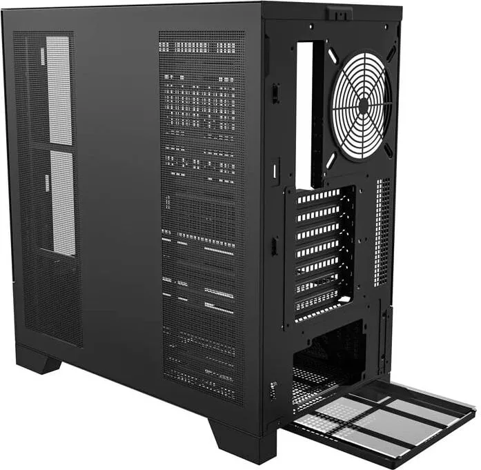 Kasë Darkflash DY451, Big Tower, pa ventilatorë, e zezë - 7