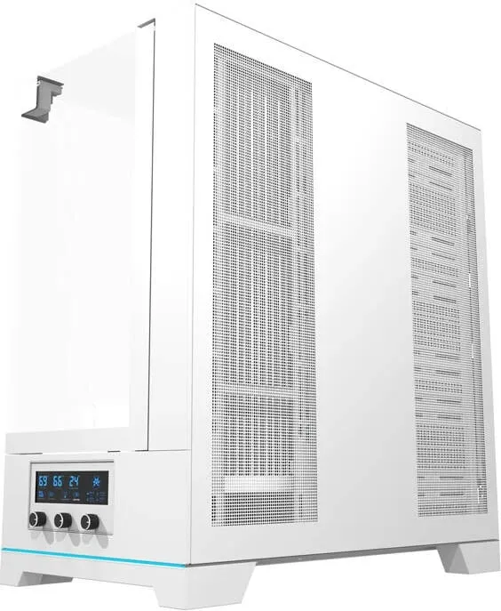 Kasë Darkflash DY450, ATX Mid Tower, pa ventilatorë, xham i temperuar, e bardhë - 6