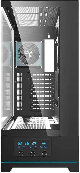 Kasë Darkflash DY451L PRO, Big Tower, me 1 ventilator, e zezë - 6