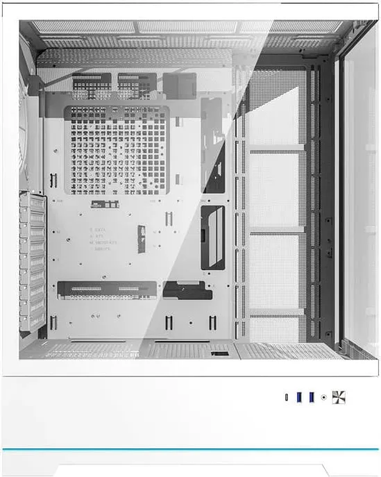 Kasë Darkflash DY451L, Big Tower, pa ventilatorë, ATX, xham i temperuar, e bardhë - 5