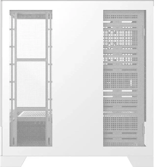 Kasë Darkflash DY451, Big Tower, pa ventilatorë, xham i temperuar, e bardhë - 5