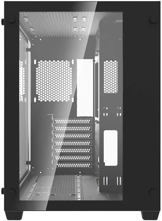 Kuti kompjuteri Darkflash C285, ATX Mid Tower, panel xhami i temperuar, e zezë - 3