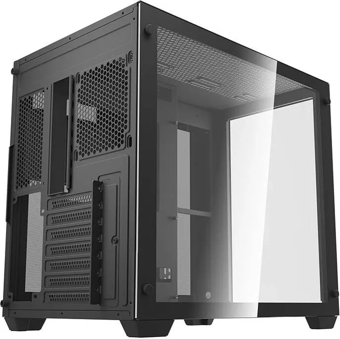 Kuti kompjuteri Darkflash C285, ATX Mid Tower, panel xhami i temperuar, e zezë - 6