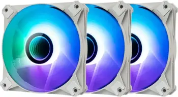 Set ventilatorë kompjuteri Darkflash Infinty 8 PWM A-RGB 3 copë, 120x120mm, i bardhë