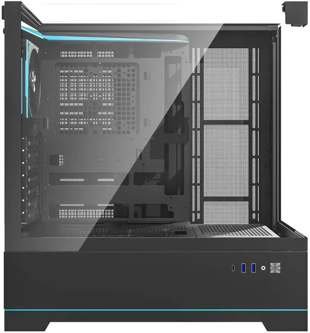 Kasë Darkflash DY450 PRO, Big Tower, ARGB, xham i temperuar, e zezë - 2