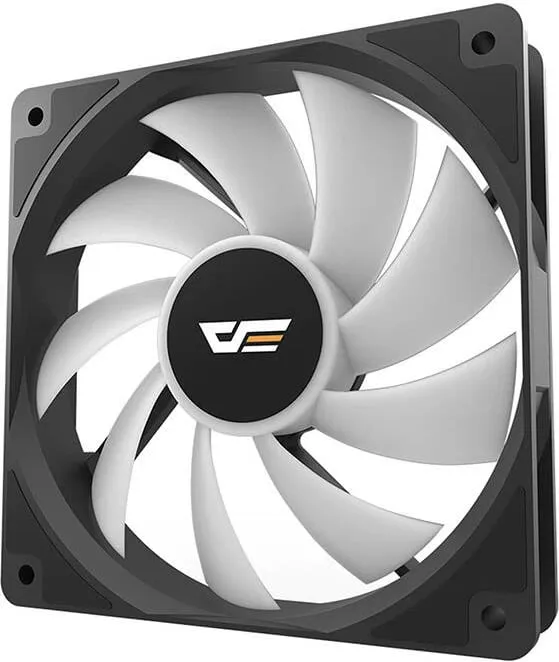 Kasë ventilator Darkflash CL12, 120x120 mm, LED, e zezë - 5