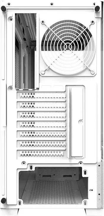 Kornizë kompjuteri Darkflash DS900 Air, ATX Mid Tower, xham i temperuar, e bardhë - 6