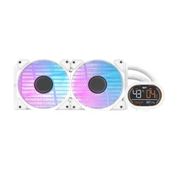 Kasë ftohëse me ujë Darkflash DH240D, ARGB, për CPU, e bardhë