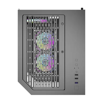 Kasë Darkflash FT350 me 5 ventilatorë ARGB, Mini Tower, e zezë - 5