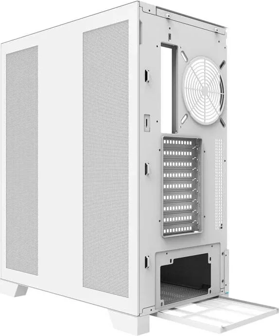 Kasë Darkflash DY450L, Big Tower, pa ventilatorë, e bardhë - 8