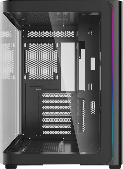 Kasë Darkflash L285, Midi Tower, ATX, xham i temperuar, e zezë - 4