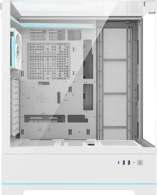 Kasë Darkflash DY450L PRO, Big Tower, 1 ventilator, e bardhë - 2