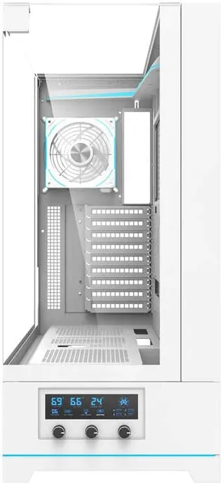 Kasë Darkflash DY450L PRO, Big Tower, 1 ventilator, e bardhë - 3