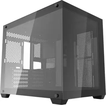 Kasë Darkflash C285MP, midi tower, për mATX/ITX, xham i temperuar, e zezë