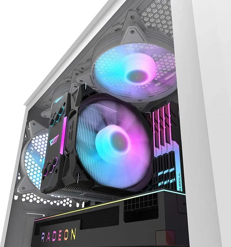 Kuti kompjuteri Darkflash DK352 Plus, ATX E ATX, xham i temperuar, me RGB - 6