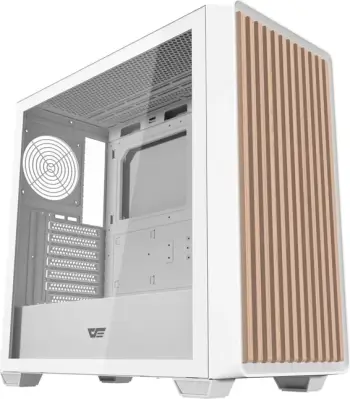 Kasë, Darkflash DS900WD, ATX/M-ATX/ITX Midi Tower, panel anësor xhami të kalitur, pa ventilatorë, e bardhë