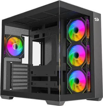 Kasë Redragon EVO ARGB, e zezë