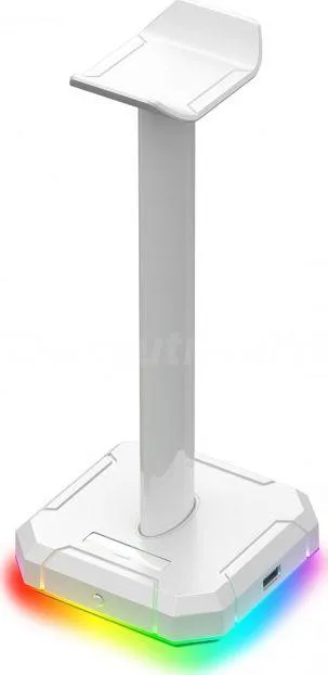 Mbajtëse për kufje Redragon Scepter, RGB, metali, e bardhë - 1