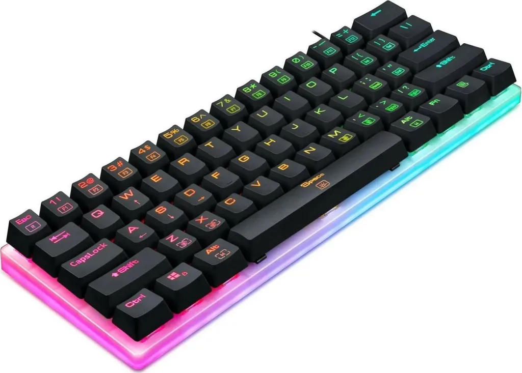 Tastierë mekanike Redragon K605 Alien, 60%, RGB, Red Switch, e zezë - 4