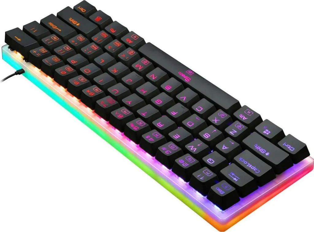 Tastierë mekanike Redragon K605 Alien, 60%, RGB, Red Switch, e zezë - 5