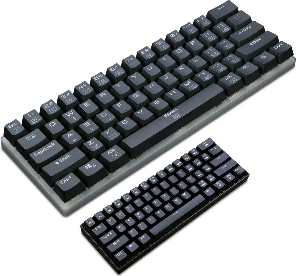 Tastierë mekanike Redragon K605 Alien, 60%, RGB, Red Switch, e zezë - 6