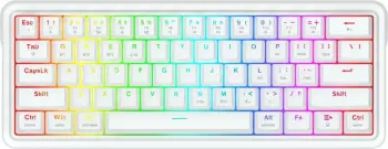 Tastierë mekanike Redragon Draconic V2 K730W-RGB-PRO, 60%, RGB, wireless/wired, e bardhë