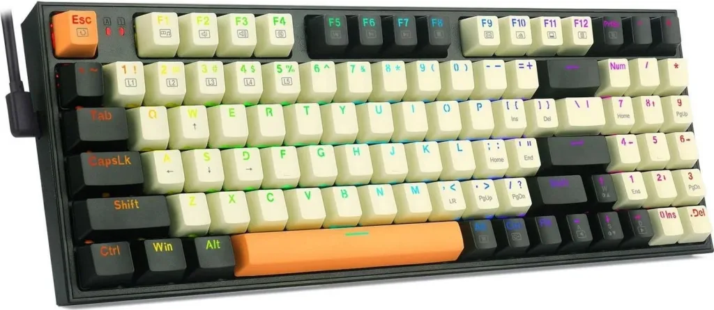 Tastierë mekanike Redragon K636CLO-RGB, RGB, e zezë - 3